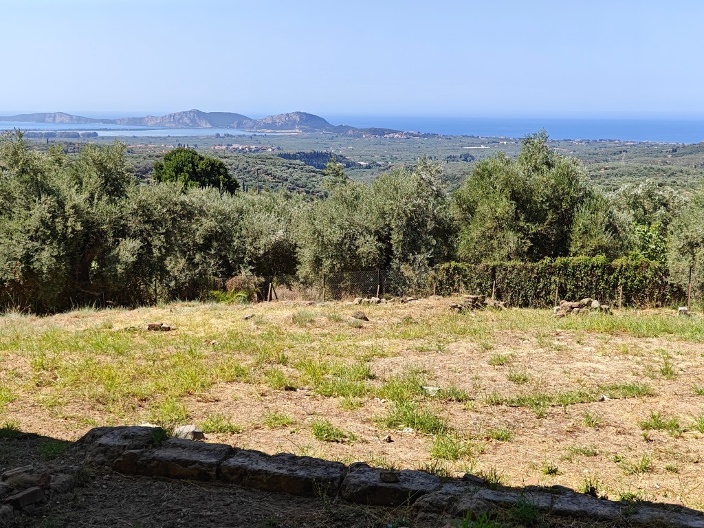 Nestor palotája - kilátás Mycenean Palace of Nestor at Pylos Ανάκτορο Νέστορος